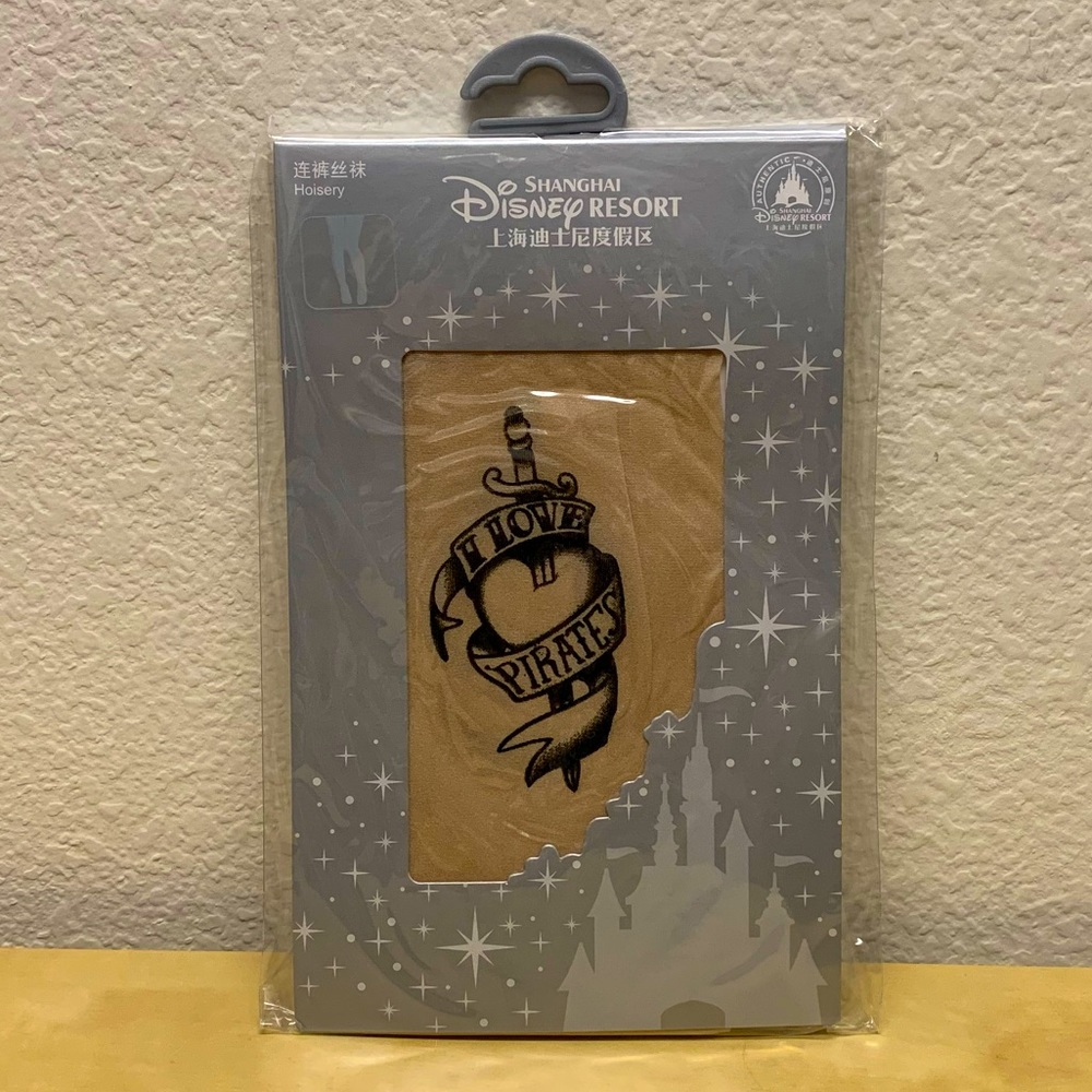 Disney Parks Authentic Cosplay I Love Pirates Hosiery | One Pair